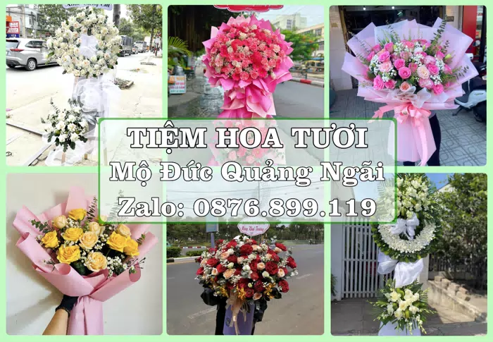 Shop hoa tươi tại Mộ Đức Quảng Ngãi – Hoa chúc mừng, quà biếu theo nhu cầu · ảnh 1
