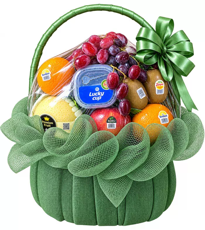 Tình Thân – giỏ quà trái cây nho đỏ