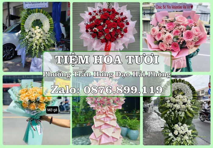 Shop hoa tươi tại Phường Trần Hưng Đạo Hải Phòng – Gửi lời quan tâm bằng hoa và trái cây · ảnh 1