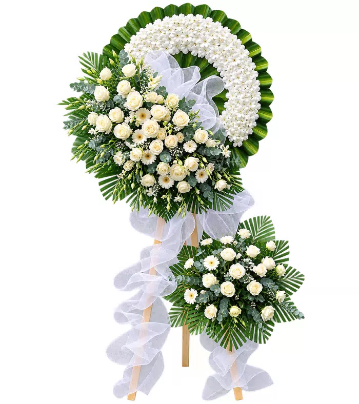 Lời Tiễn Biệt – kệ hoa phân ưu hồng trắng