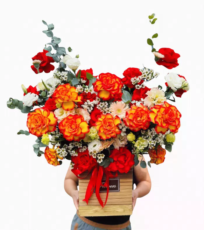 Thương Gửi – giỏ hoa hồng