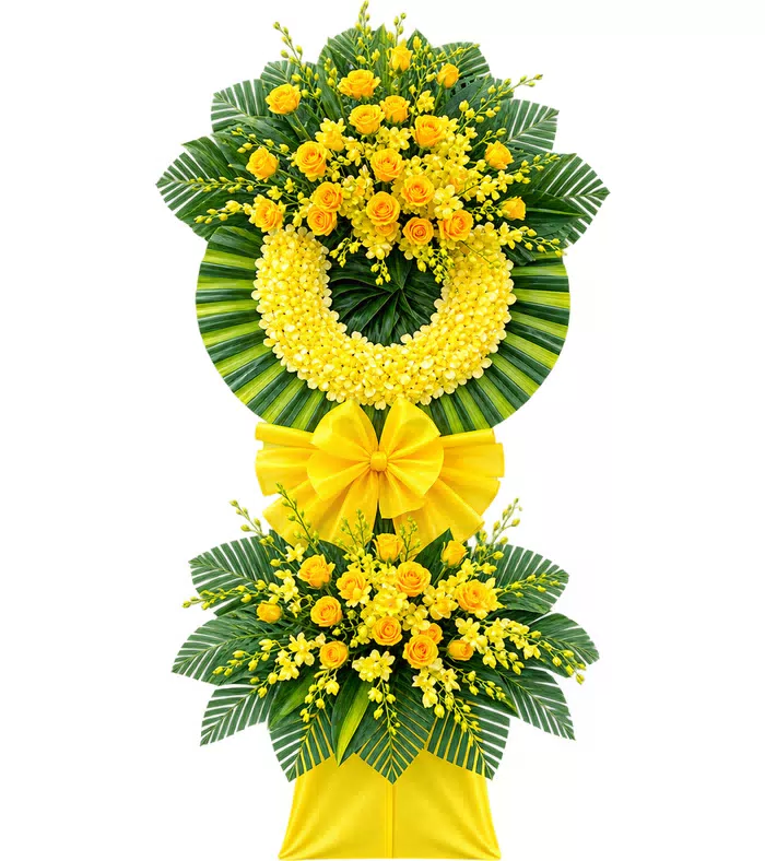 Miền Ký Ức – kệ hoa phân ưu vàng