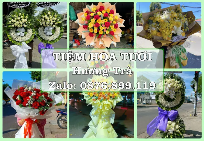 Shop hoa tươi tại Hương Trà – Gửi lời quan tâm bằng hoa và trái cây · ảnh 1