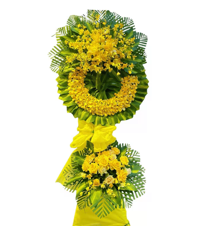 An Nhiên – kệ hoa phân ưu vàng cam