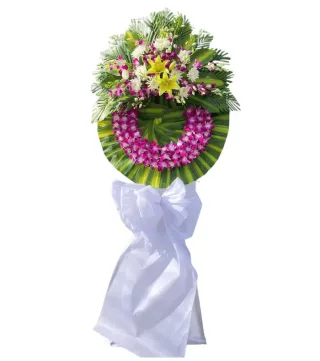 Vĩnh Niệm – vòng hoa phân ưu tím hồng