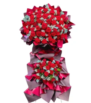 Hưng Thịnh – kệ hoa mừng khai trương đỏ cùng hồng