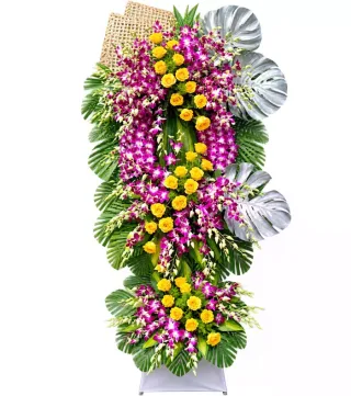 Cõi An – kệ hoa phân ưu tím vàng