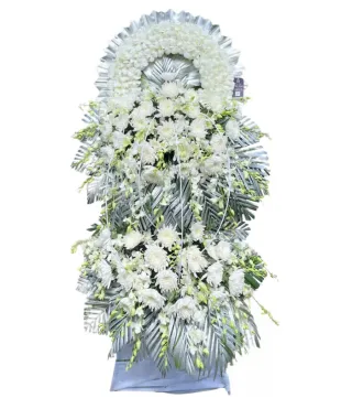 An Tịnh – kệ hoa phân ưu trắng xanh · 0352