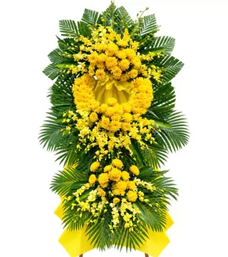 An Nhiên – kệ hoa phân ưu vàng