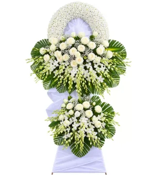 Thanh An – kệ hoa phân ưu trắng · 1245