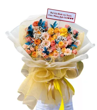 Mùa Nhớ – hoa bó gam vàng