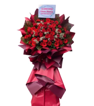 Vươn Xa – kệ hoa mừng khai trương đỏ cùng hồng