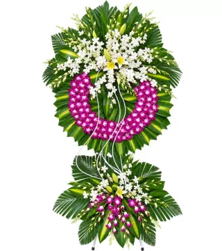 Lời Tưởng Nhớ – kệ hoa phân ưu trắng tím · 1899