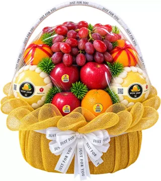 Trao Lời Chúc – giỏ quà trái cây nho đỏ · 0872