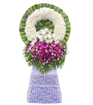 Dấu Nhớ – kệ hoa phân ưu trắng tím