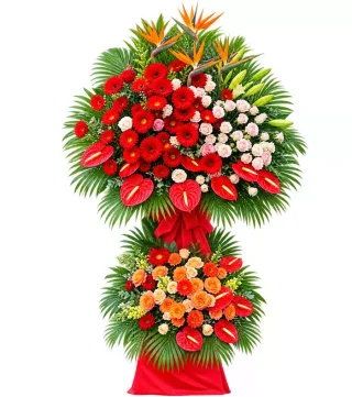 Hân Hoan – kệ hoa chúc mừng đỏ thiên điểu
