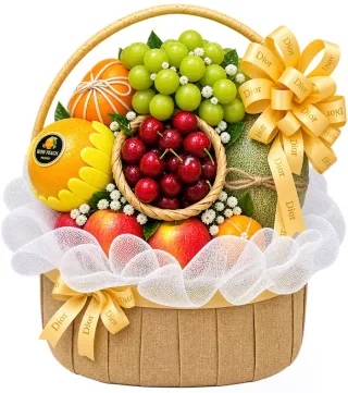 Gửi Lời An – giỏ quà trái cây cùng cherry
