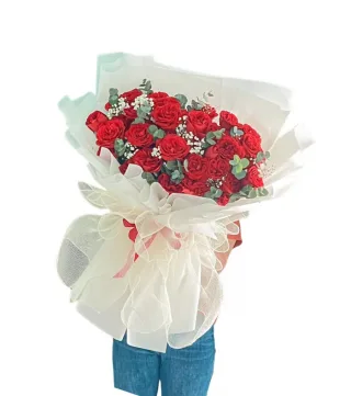 Gửi Người Thương – hoa bó gam đỏ