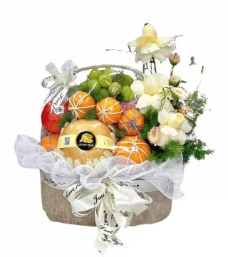 Quà Tri Ân – giỏ quà trái cây nho xanh