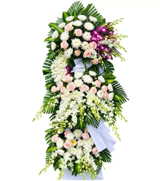 Dấu Nhớ – kệ hoa phân ưu hồng phấn tím