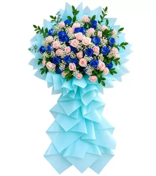 Đồng Hành – kệ hoa chúc mừng xanh hồng phấn