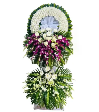 Miền Ký Ức – kệ hoa phân ưu trắng tím · 0356