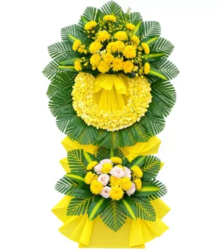 Lời Tiễn Biệt – kệ hoa phân ưu hồng vàng